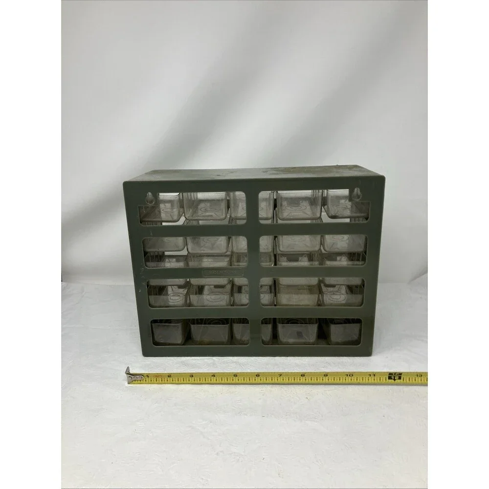 Garage Cabinet plastic storage organizer 25 Drawers Small Parts  11x5x9”